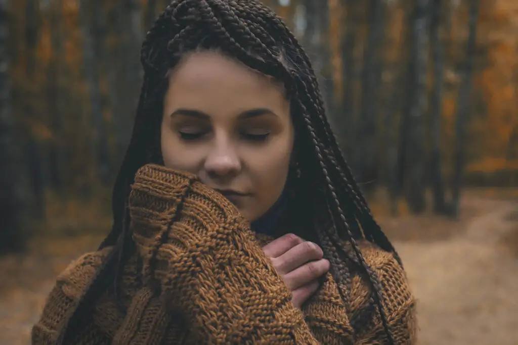 This image shows a woman embracing her emotions. It's used for the article, "When to call it quits in a long-distance relationship" 